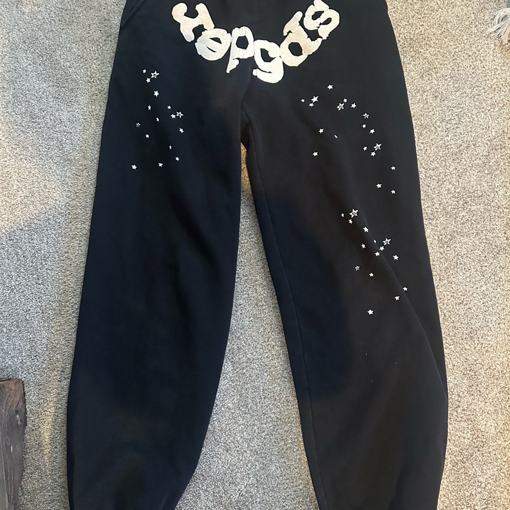 Sp5der OG Web Sweatpants Black